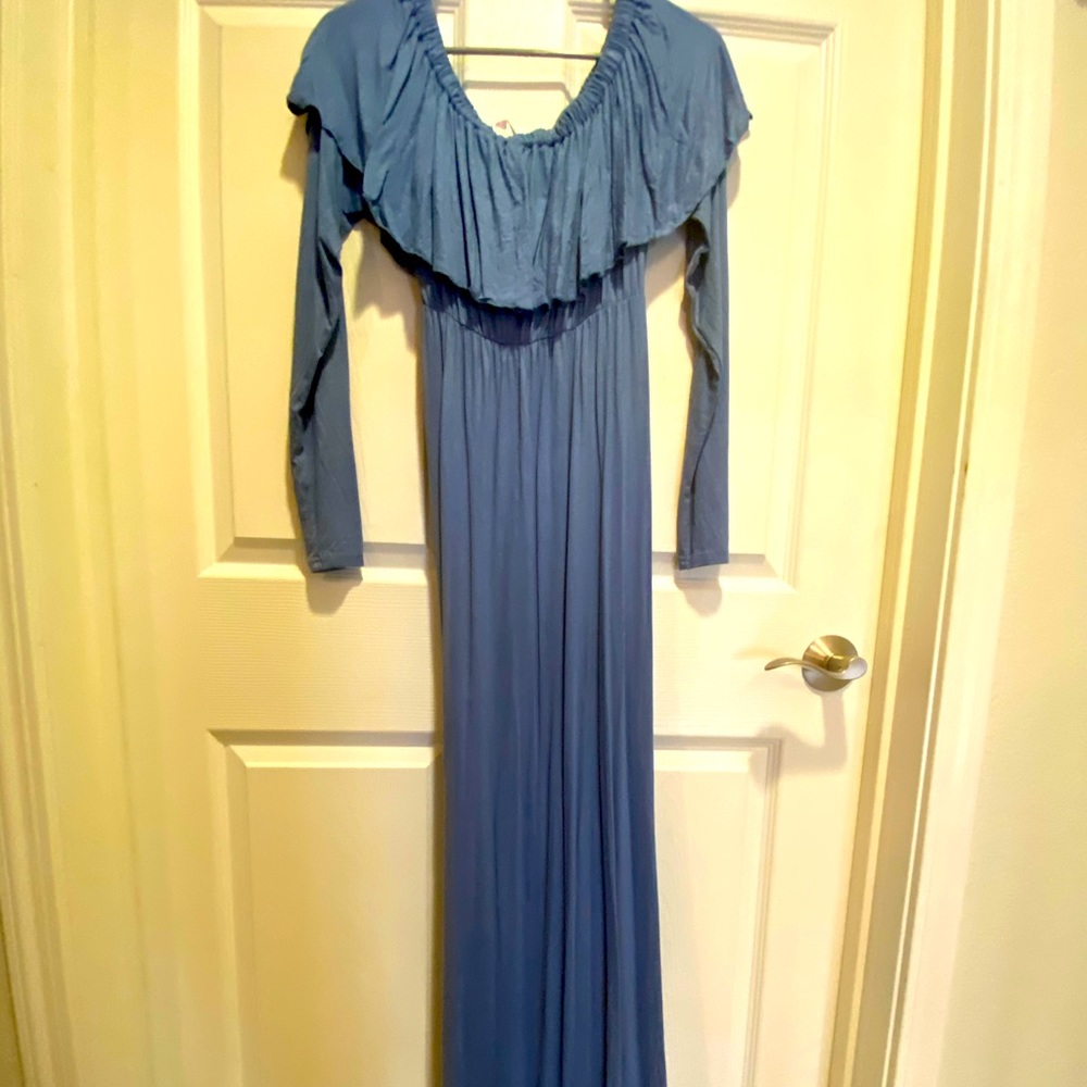 NWT blue maternity dress